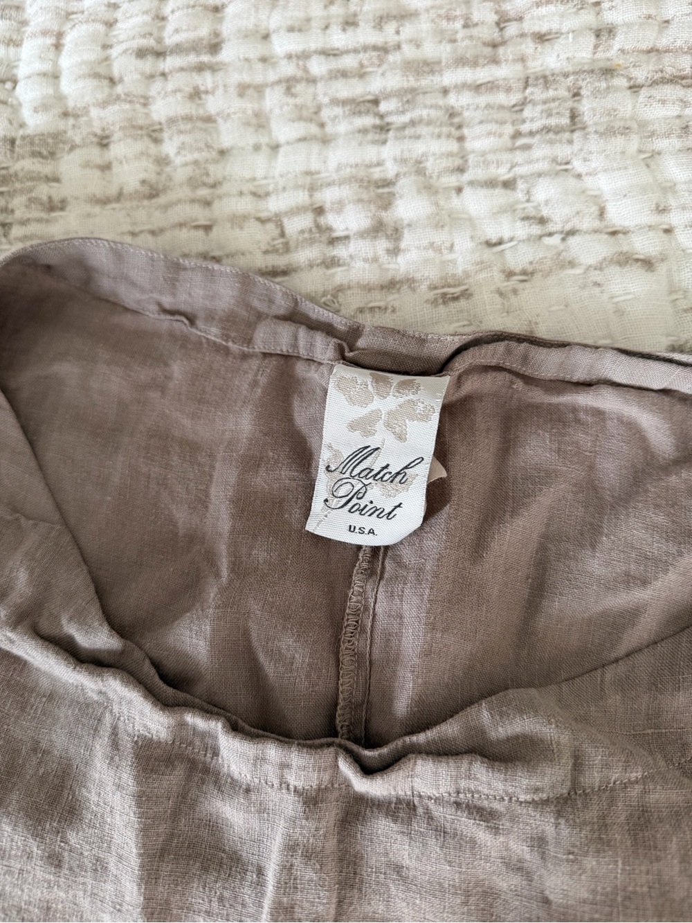 Match Point Linen Top - Picture 4 of 5
